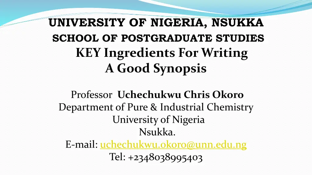 university of nigeria nsukka school n.w
