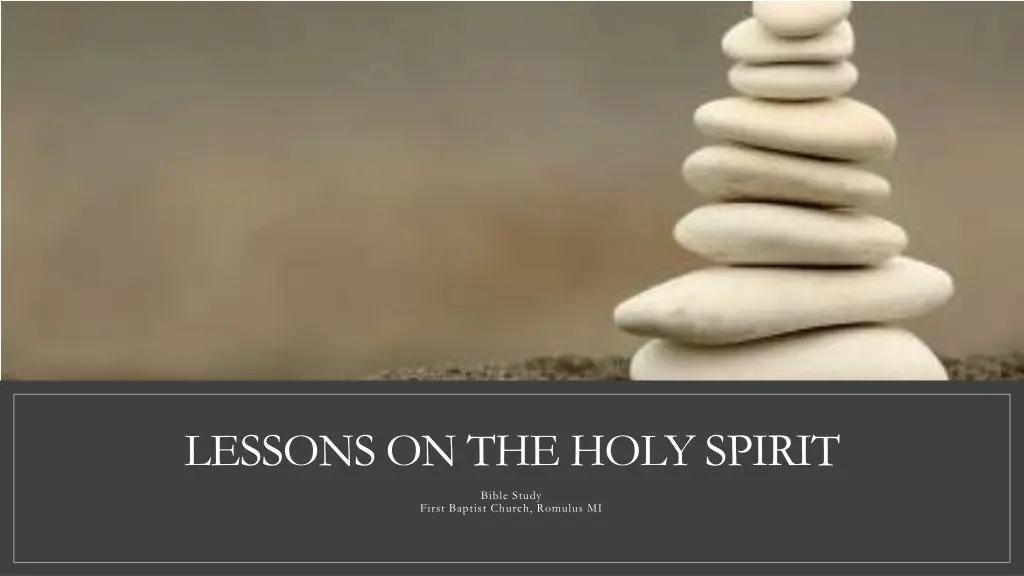 lessons on the holy spirit n.w