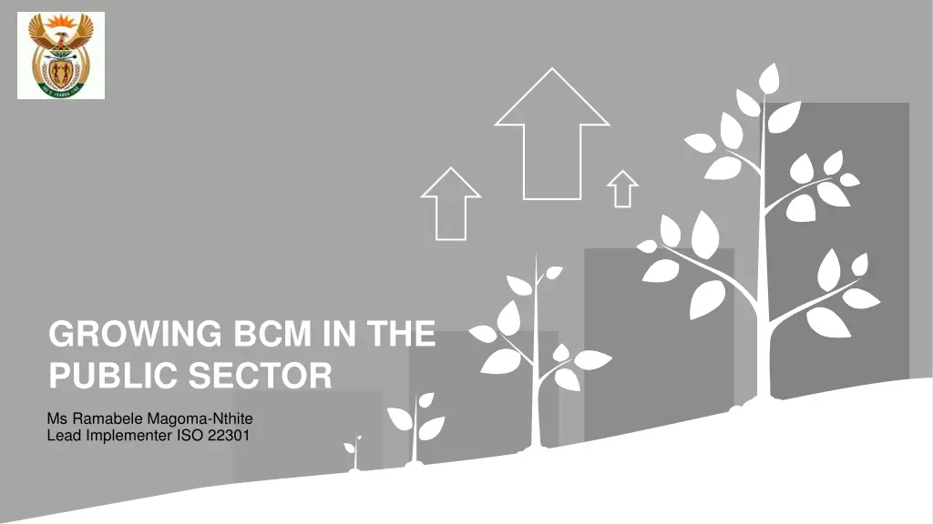 growing bcm in the public sector n.w