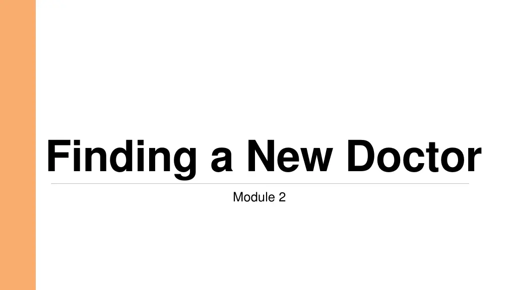 finding a new doctor n.w