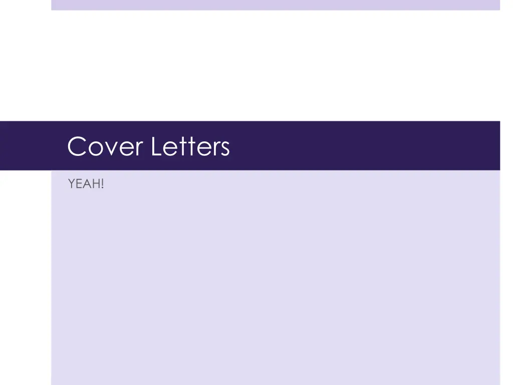 cover letters n.w