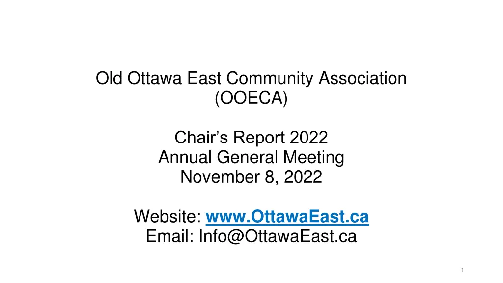 old ottawa east community association ooeca n.w