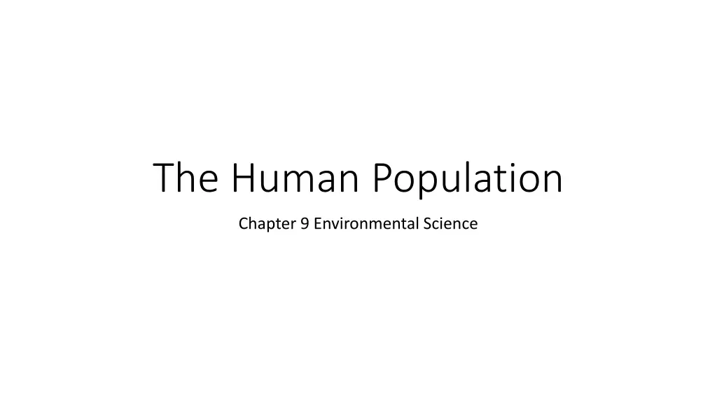 the human population n.w