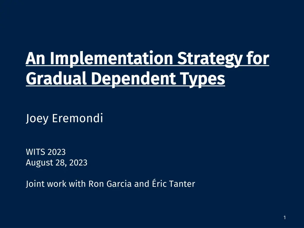 an implementation strategy for an implementation n.w
