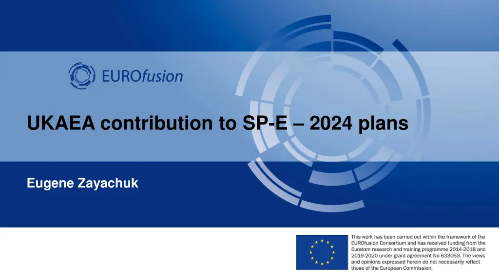ukaea contribution to sp e 2024 plans n.w