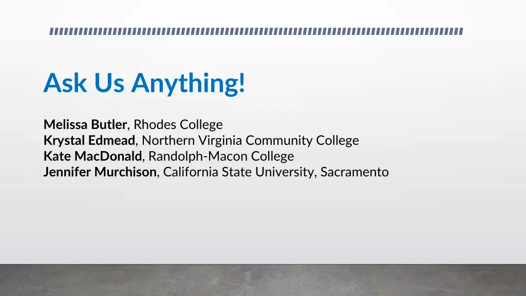 ask us anything n.w