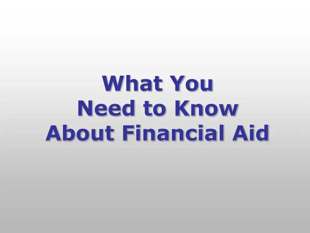 what you need to know about financial aid n.w