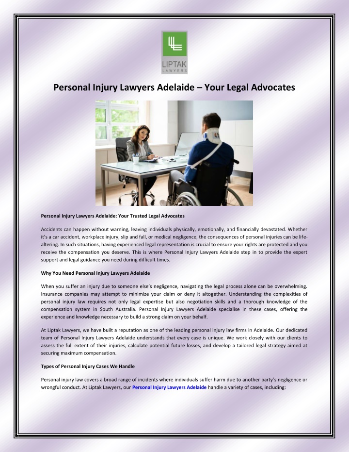 personal injury lawyers adelaide your legal n.w