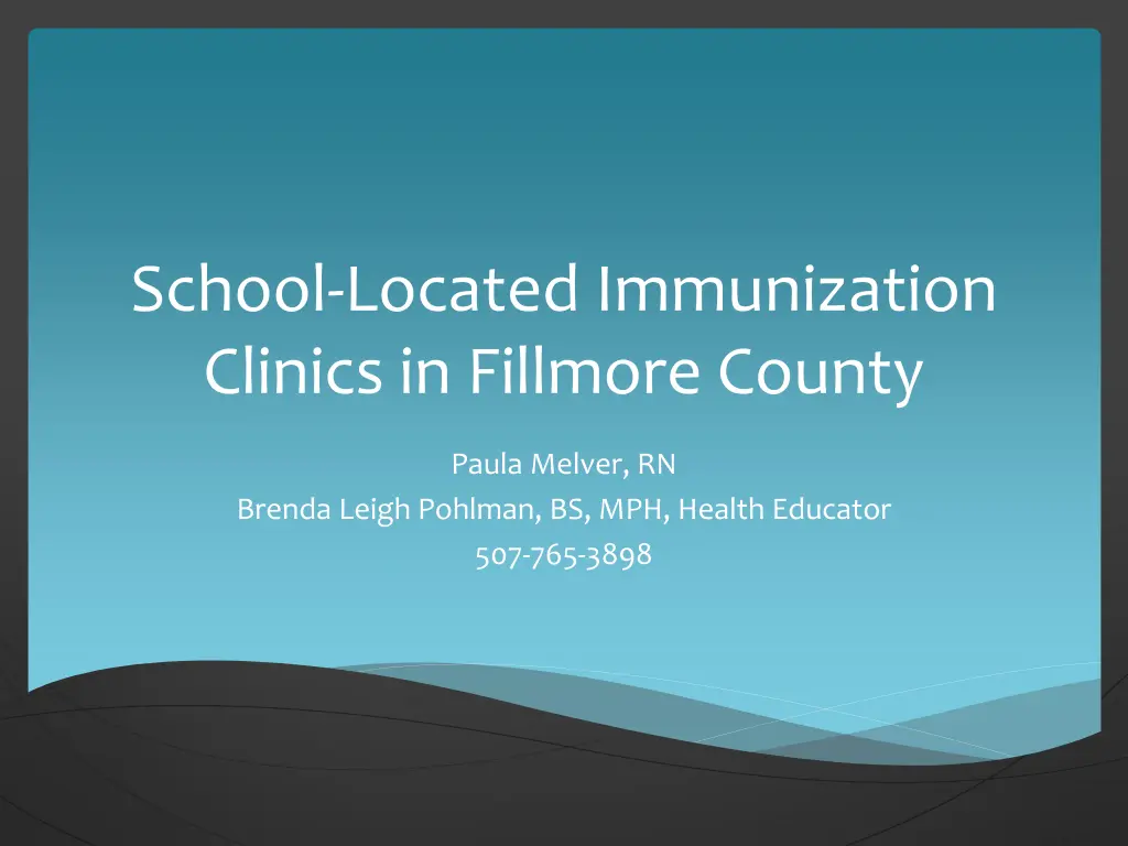 school located immunization clinics in fillmore n.w