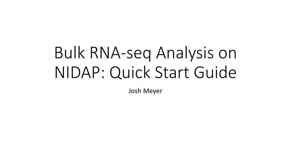 bulk rna seq analysis on nidap quick start guide n.w