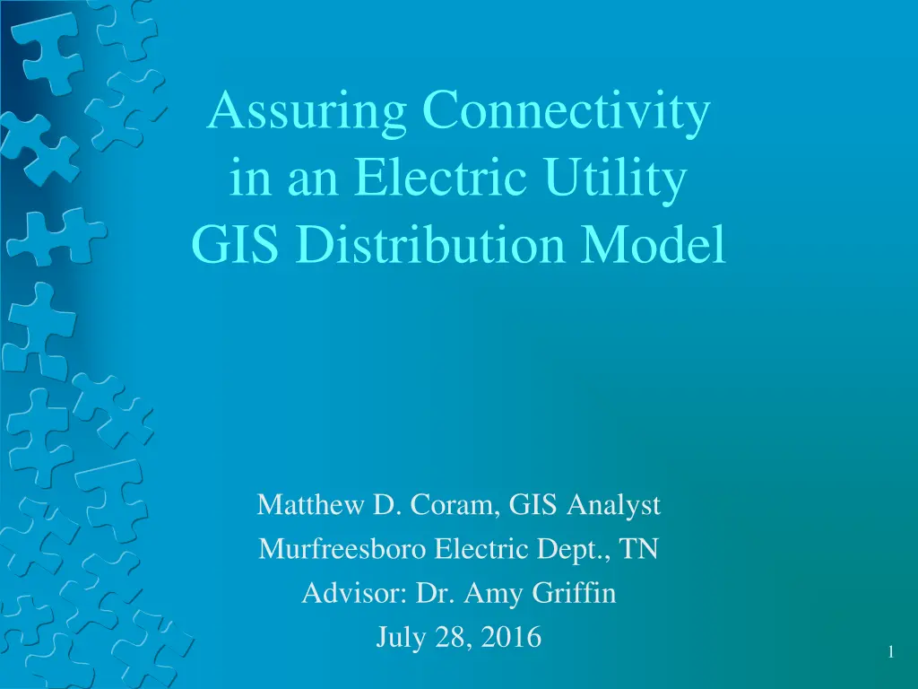 assuring connectivity in an electric utility n.w