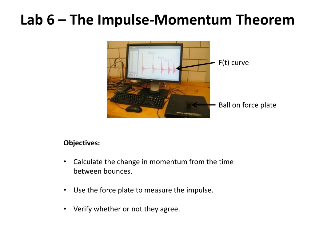 lab 6 the impulse momentum theorem n.w