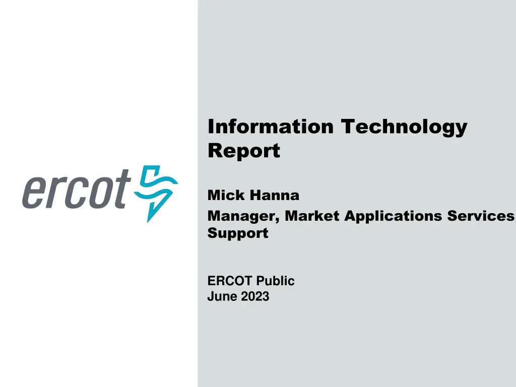 information technology report n.w
