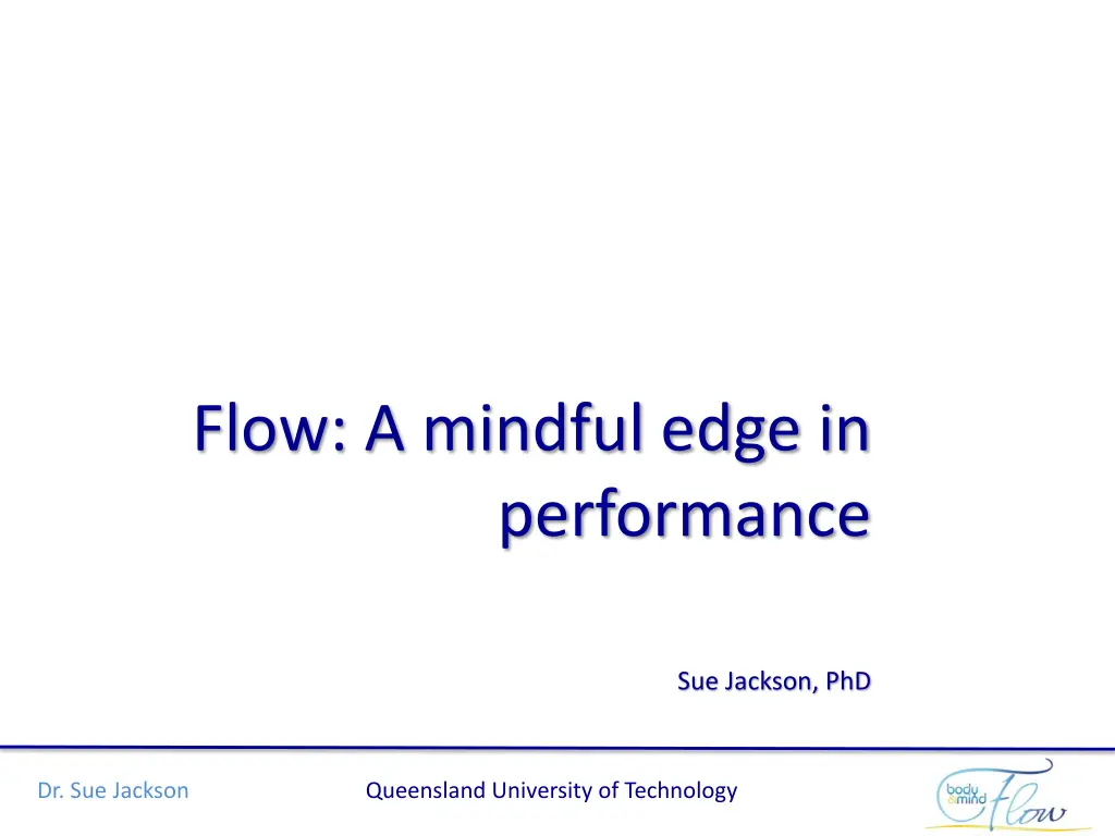 flow a mindful edge in performance n.w