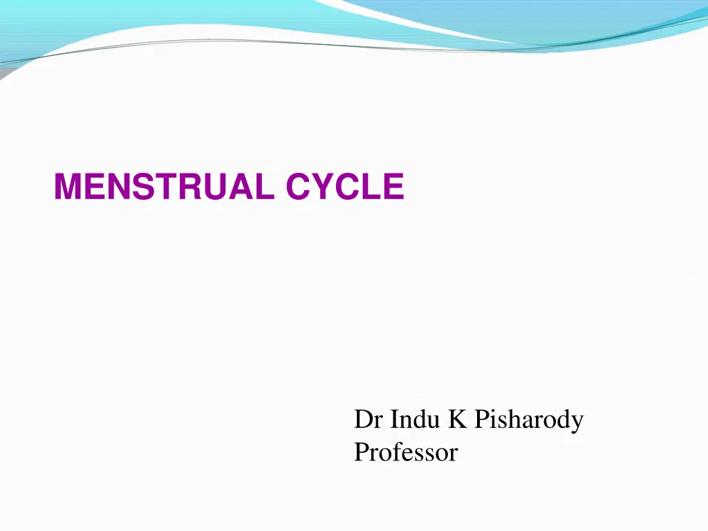 menstrual cycle n.w
