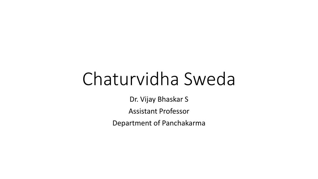 chaturvidha sweda n.w