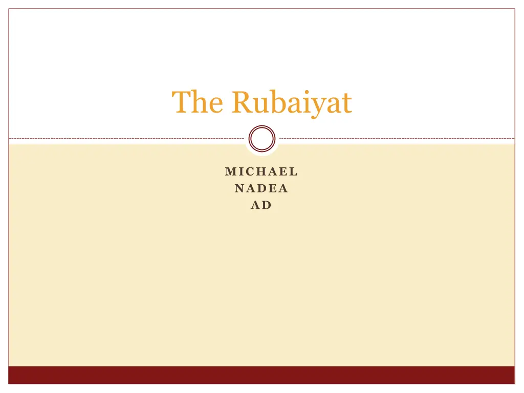 the rubaiyat n.w