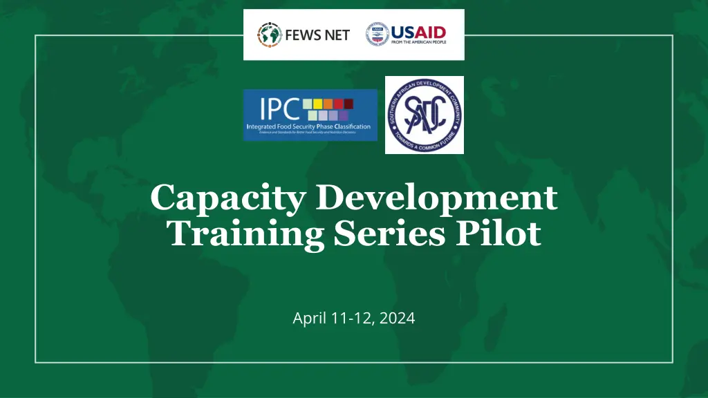 capacity development training series pilot n.w