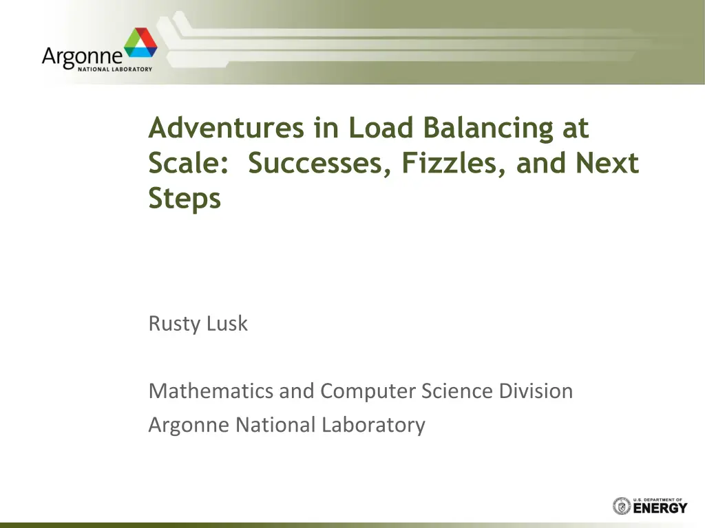 adventures in load balancing at scale successes n.w