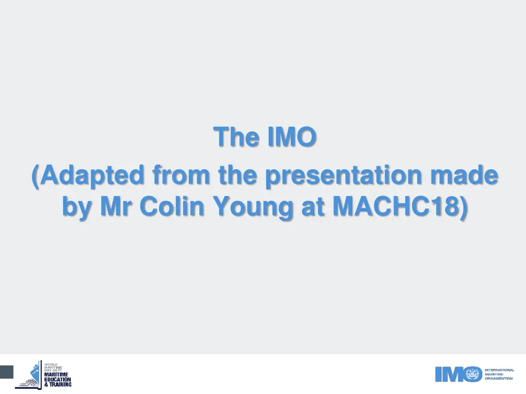 the imo n.w