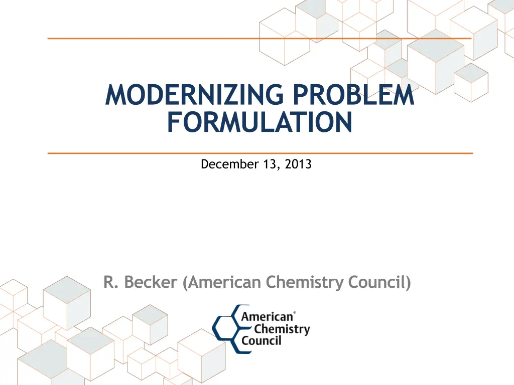 modernizing problem formulation n.w