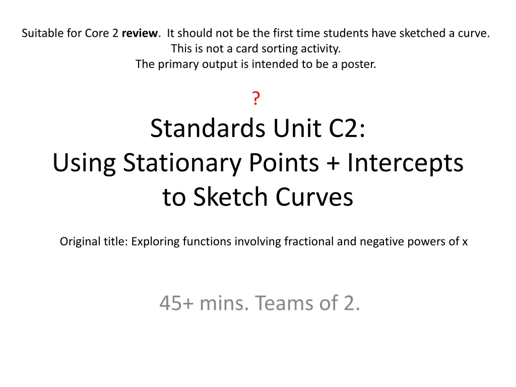 suitable for core 2 review it should n.w