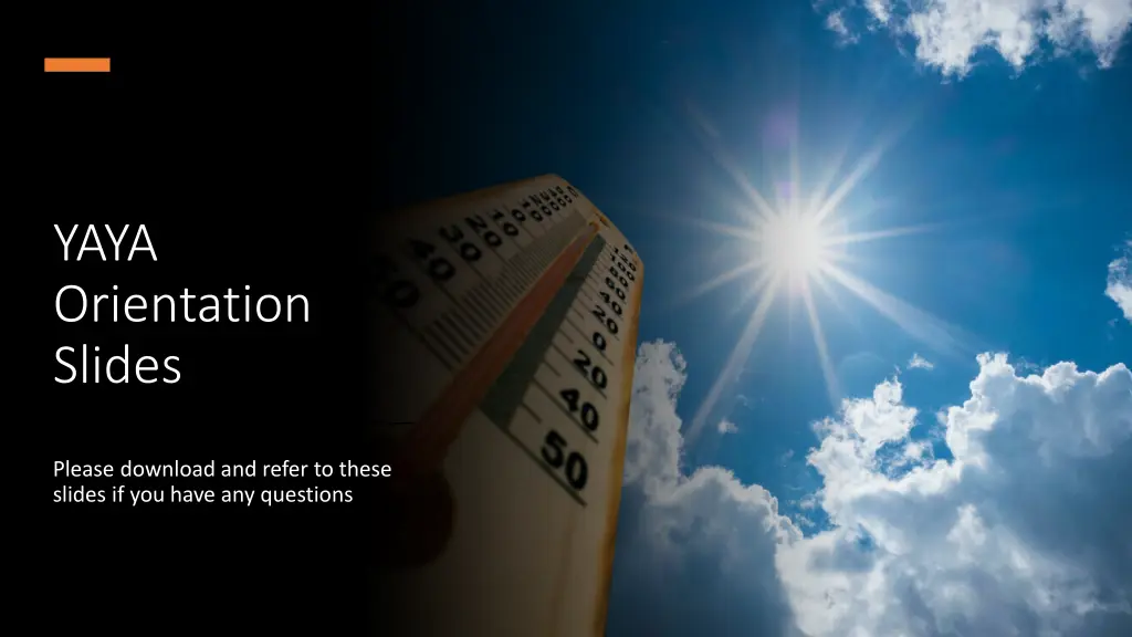 yaya orientation slides n.w