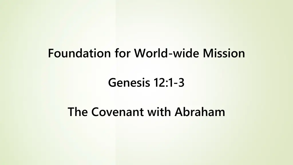 foundation for world wide mission n.w