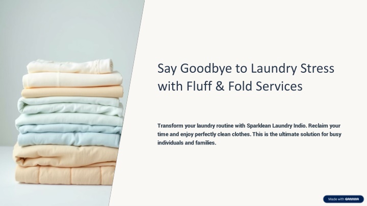 Reclaim Your Time with Sparklean’s Fluff and Fold Magic