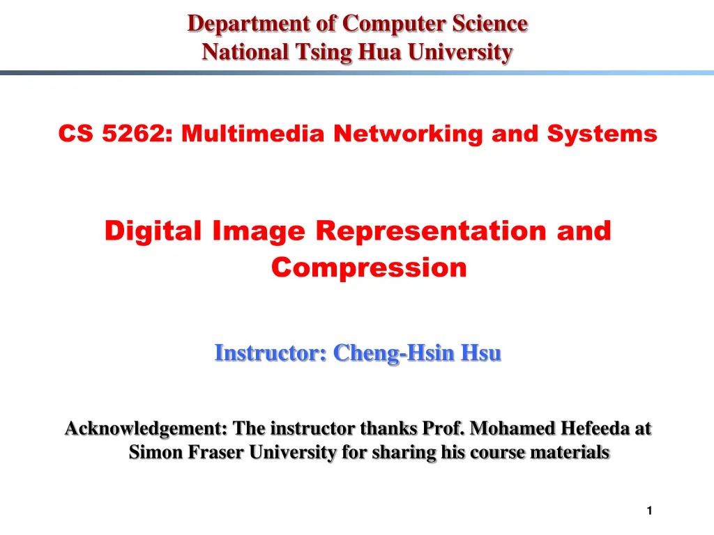 department of computer science national tsing n.w