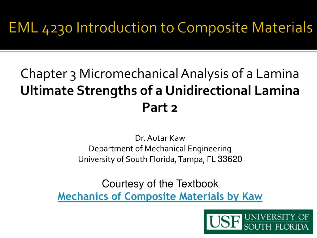 chapter 3 micromechanical analysis of a lamina n.w