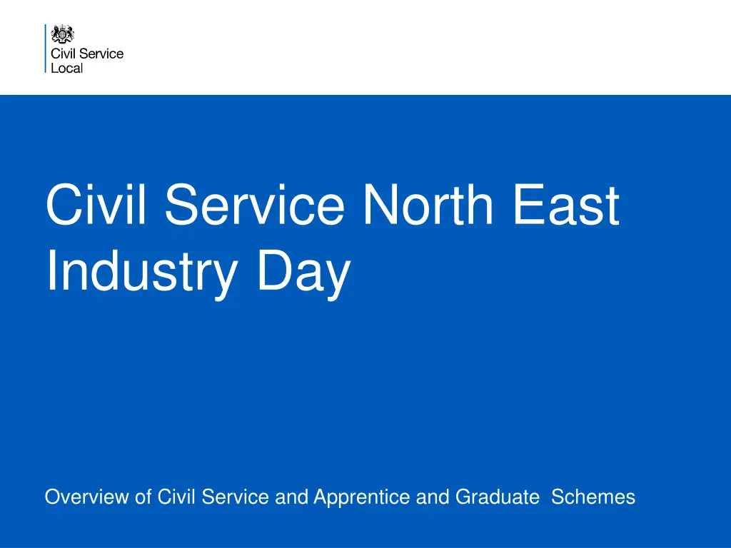 civil service north east industry day n.w