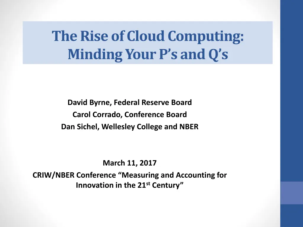 the rise of cloud computing minding your n.w