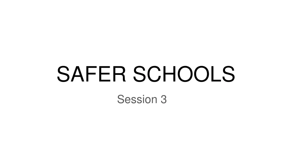 safer schools n.w