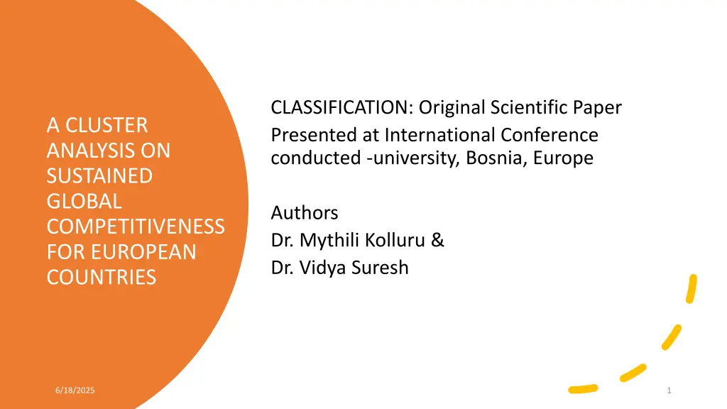 classification original scientific paper n.w