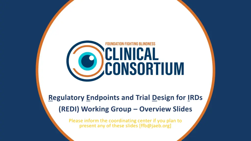 regulatory endpoints and trial design for irds n.w