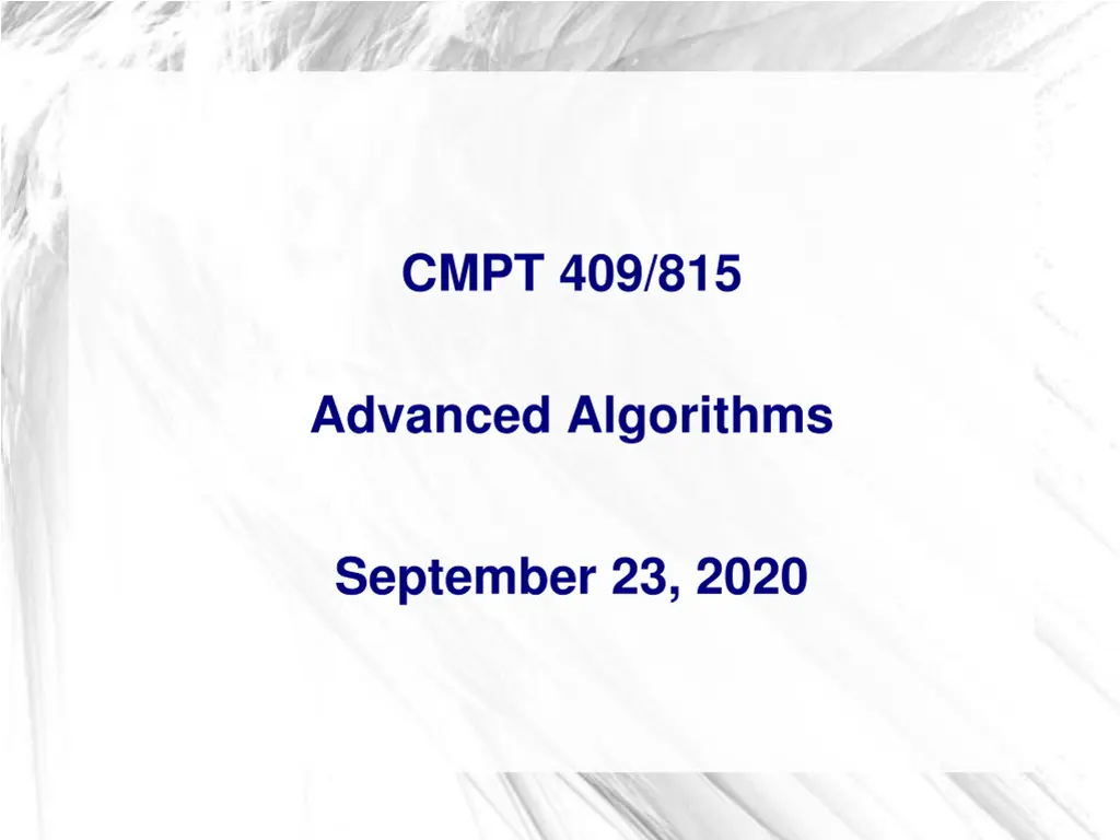 cmpt 409 815 n.w
