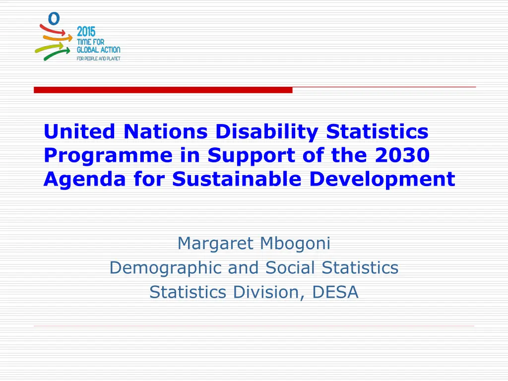 united nations disability statistics programme n.w