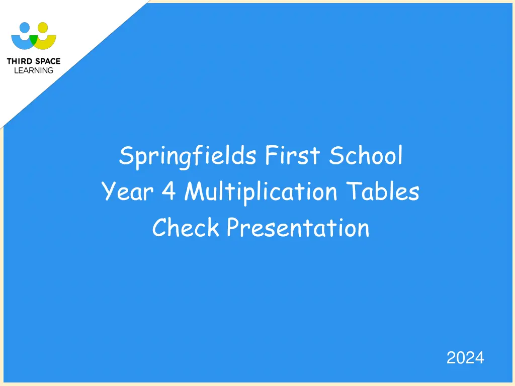 springfields first school year 4 multiplication n.w