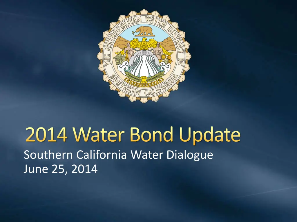 2014 water bond update southern california water n.w