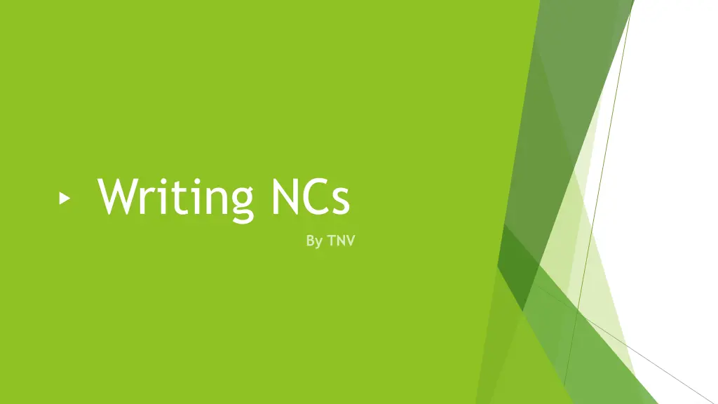 writing ncs n.w