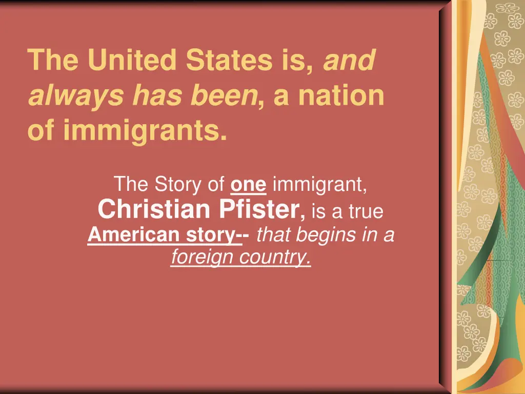 the united states is and always has been a nation n.w