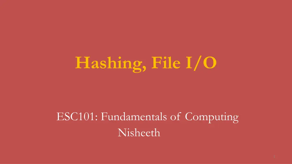 hashing file i o n.w