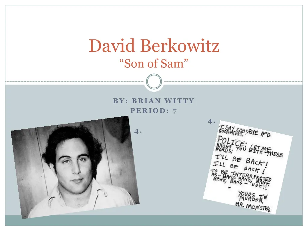 david berkowitz son of sam n.w