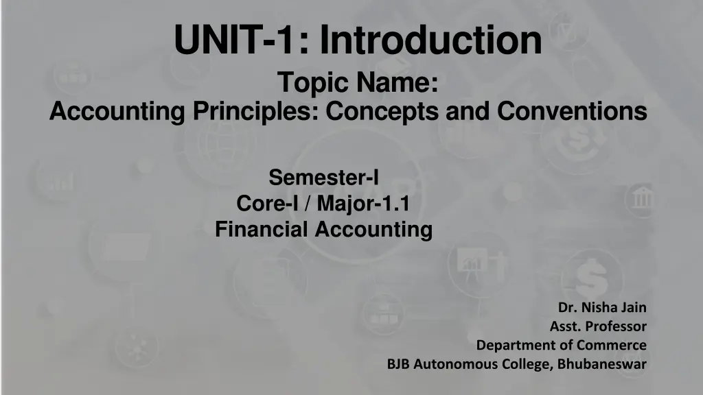 unit 1 introduction topic name accounting n.w
