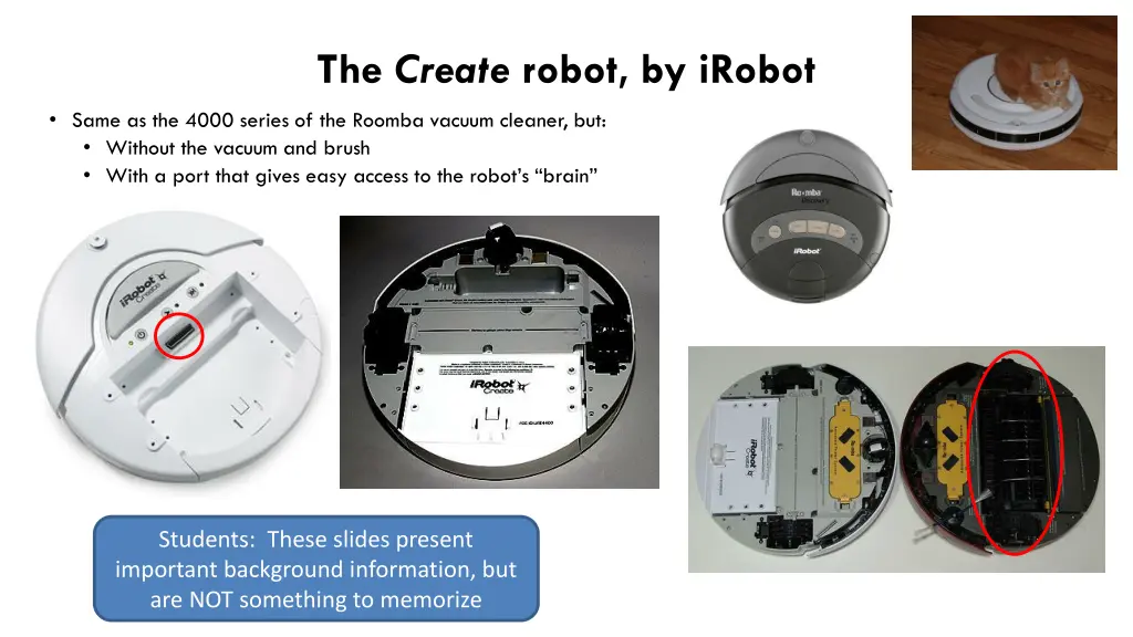 the create robot by irobot n.w