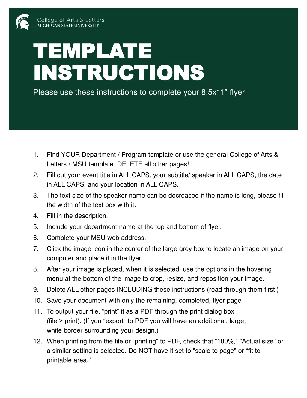 template template instructions instructions n.w
