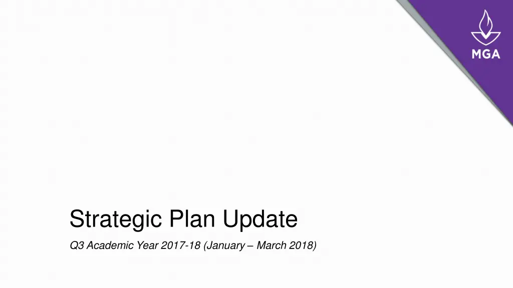 strategic plan update n.w