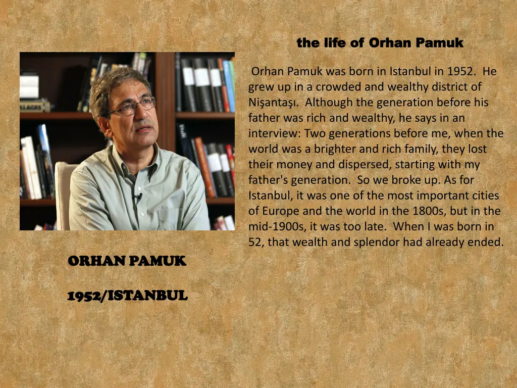 the life of the life of orhan n.w