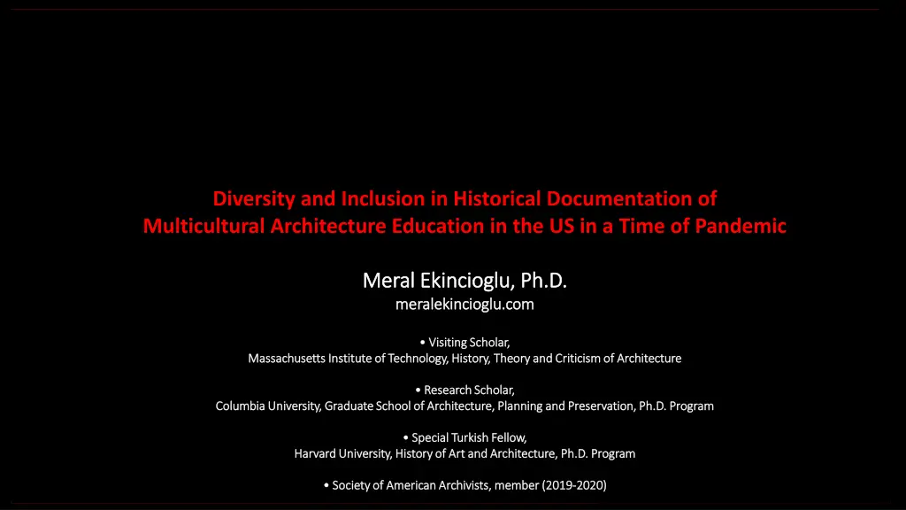 diversity and inclusion in historical n.w